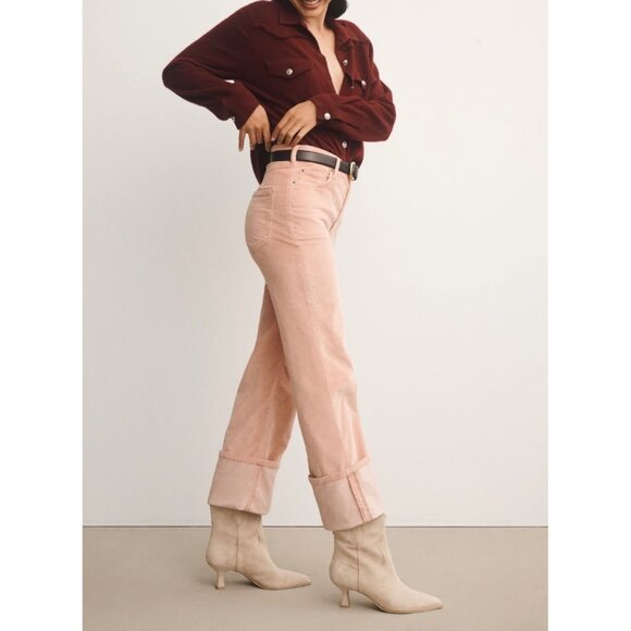 Pilcro Anthropologie The Scotty Cuffed High Rise Straight-Leg Jeans Size 32 - Picture 3 of 7